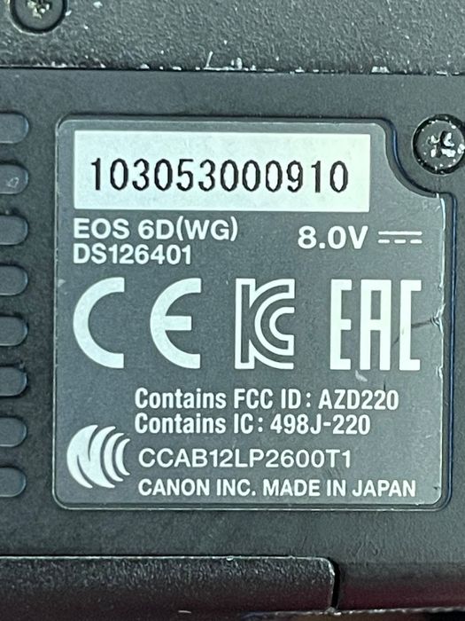 Body Canon Eos 6D Amanet BKG