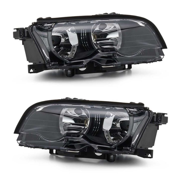 Set far faruri BMW E46 coupe, cabrio (2001 - 2003) look negru NOU