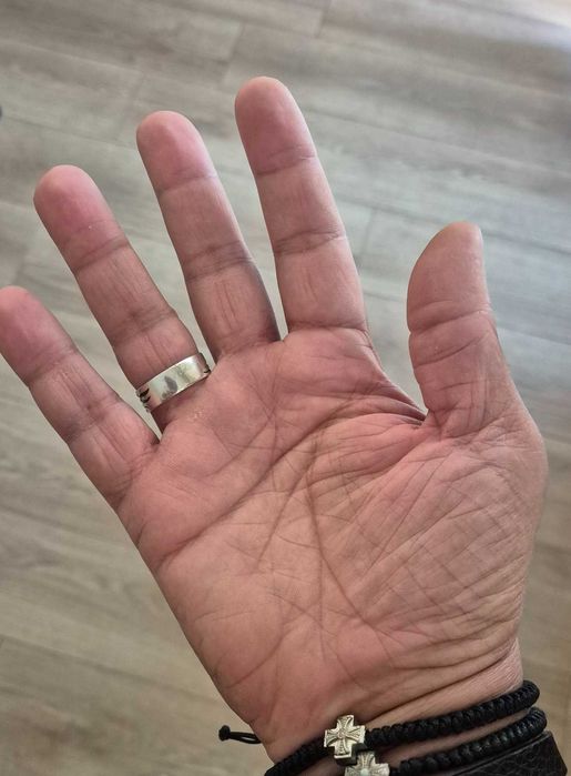 Сребро 925 мъжка сребърна халка/пръстен