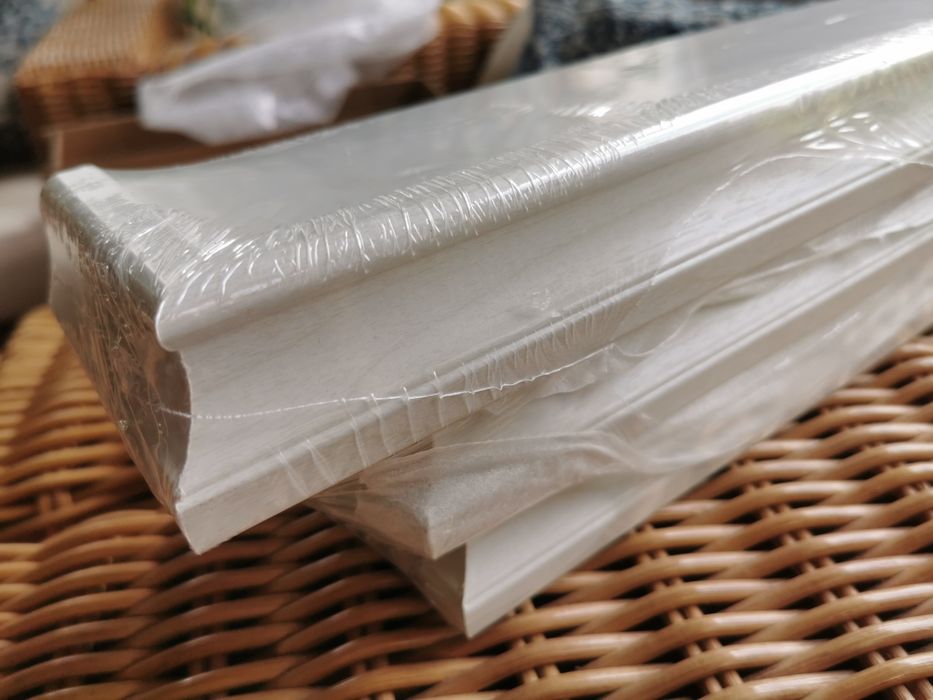 Set de 3 etajere - lemn alb