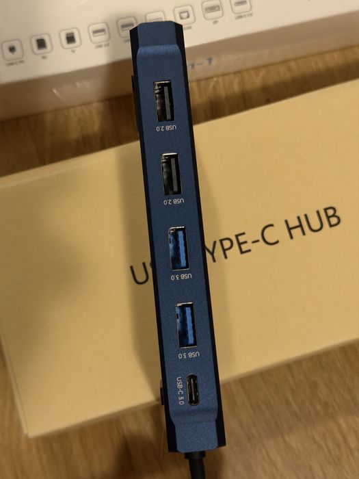USB TYPE-C HUB 12-in-1 compatibil macbook, imac, ipad pro, surface etc