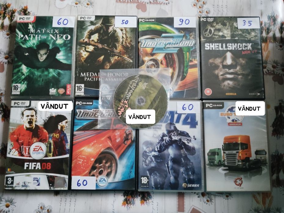 Lot 6 Jocuri PC Originale