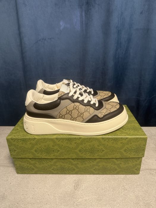 Gucci leather low trainers