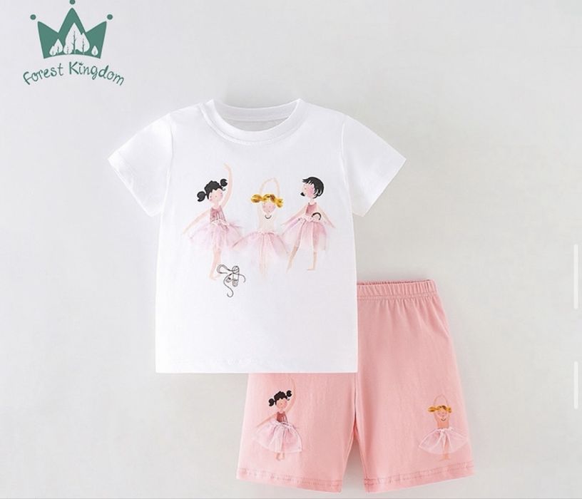 Летние двойки с шортами для девочек