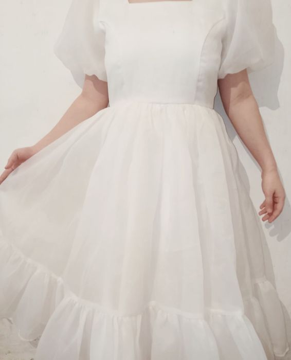 Платье белое вечернее