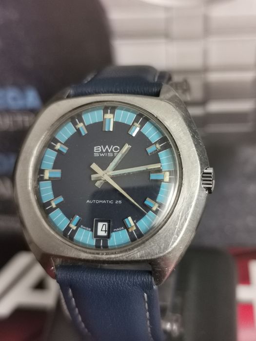 Ceas vintage BWC automatic tip rally cadran rar