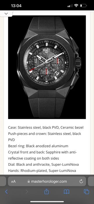 Ceas WH&T Chronograph LCF888**Bezel Ceramic**