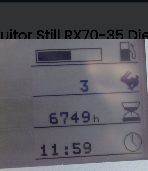 2018 Motostivuitor/Stivuitor Diesel STILL RX70-35 (3.5 Tone) –Doar 6750 Ore | Catarg Triplex | Cabină Încălzită