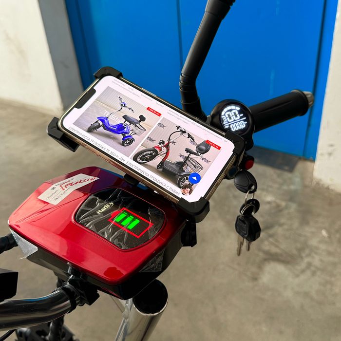 Електрическа триколка с равна платформа и облегалка TS 200.3 48V 500W