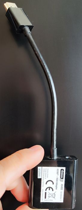 Samsung SyncMaster 2243nw + преходник от VGA към HDMI