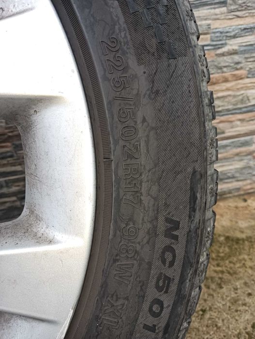 Set 4 roți completBMW R17 jante aliaj cauciucuri all season 225/50 R17