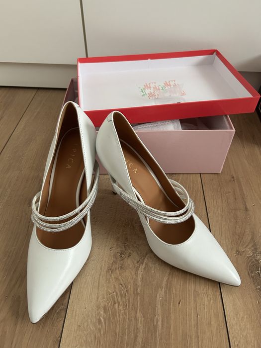 Pantofi din piele EPICA NOI cu tocuri rezerva