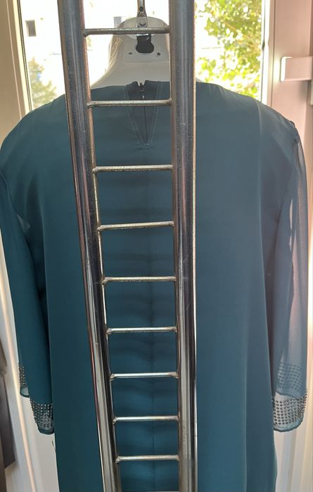 Rochie ocazie noua marimea 44 cu blezer verde smarald