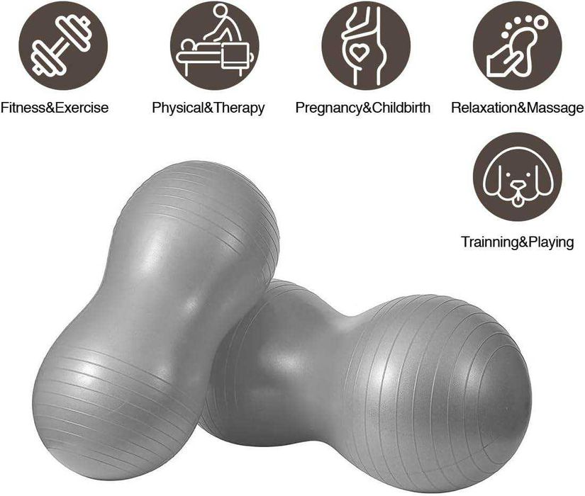 Minge fitness tip aluna cu pompa inclusa 90 x 40 cm