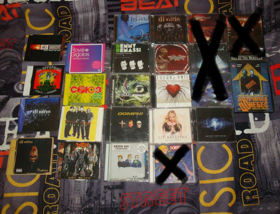 Продам диски (Lacuna Coil, I'll Nino, Nightwish, Benassi, Green Day)