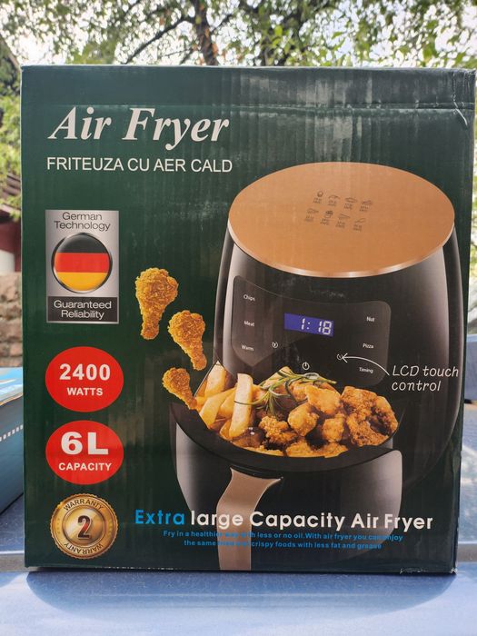 Електрически 6-литров уред за готвене Air Fryer с горещ въздух