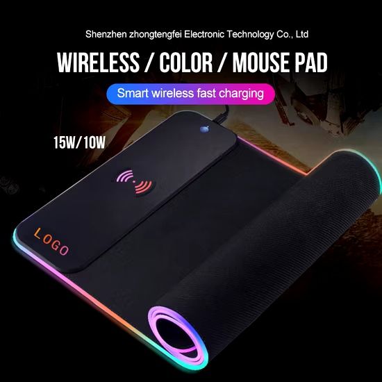Smart Wireless RGB Mouse Pad – Simsiz Zaryadlovchi Kovrik