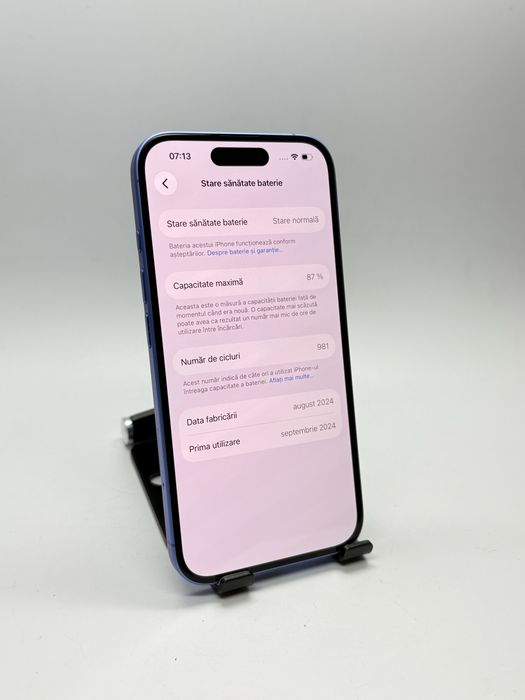 IPhone 16 - 128Gb - Stare EXCELENTA + Garantie
