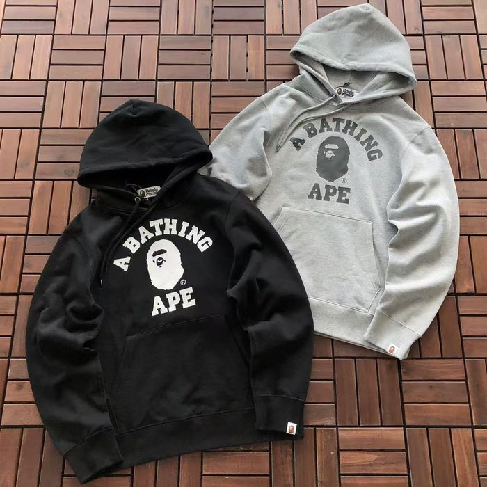 Hanorace bape gri negru