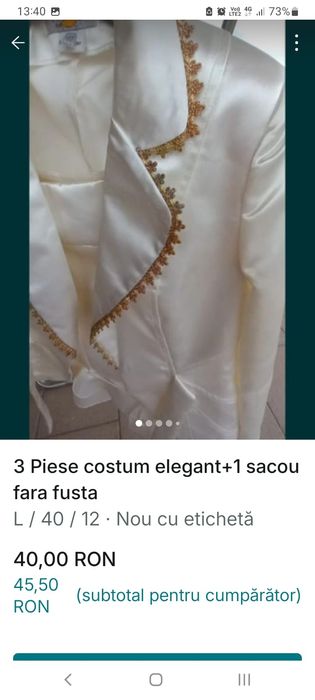 Costum de ocazie + sacou