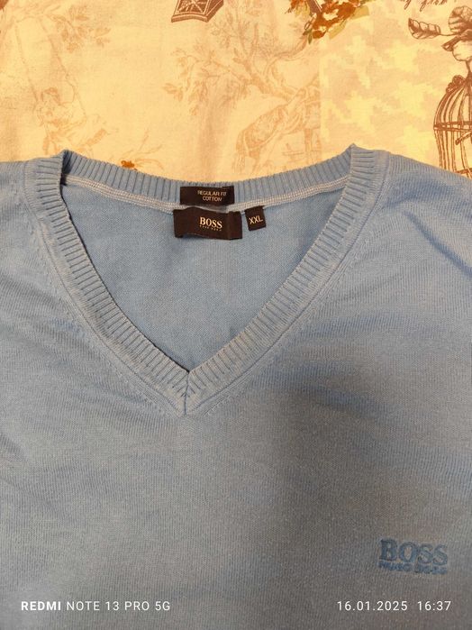 Мъжки пуловер HUGO BOSS - XXL