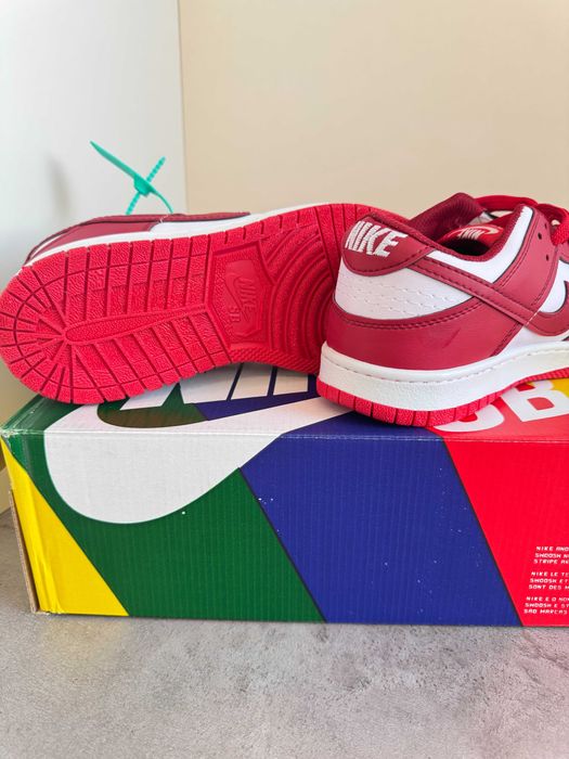 Adidași Nike AIR Dunk University Red, Unisex, NOI - Cu Cutie/Accesorii