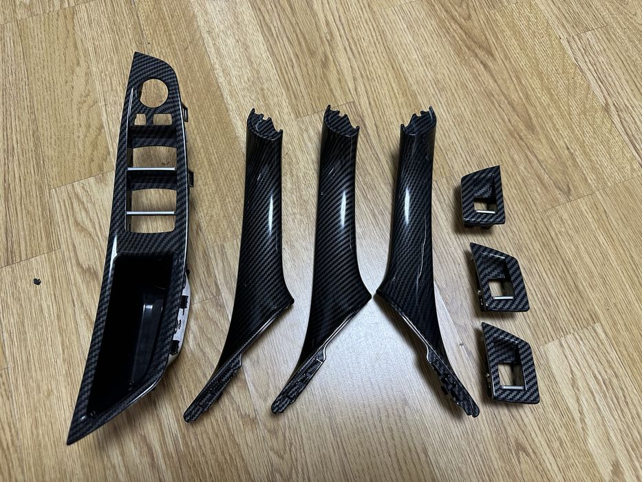 Manere Maner Usi Usa Portiera BMW F10 F11 seria 5 Negru Carbon
