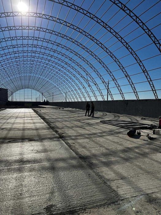 Ангар. Сборно-разборная металлоконструкция.