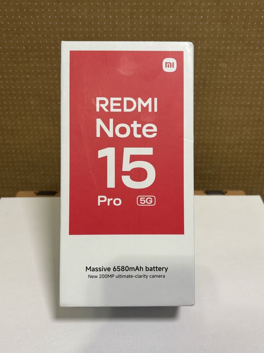MDM vinde: Xiaomi Redmi Note 15 Pro 5G, 256GB, Black.