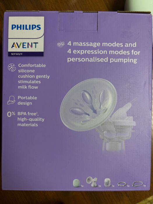 Молокоотсос Philips Avent + бутылочка + ниблер