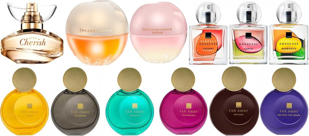AVON - TTA Today,Far Away,Attraction,Premiere Luxe,Incandessence,Luck
