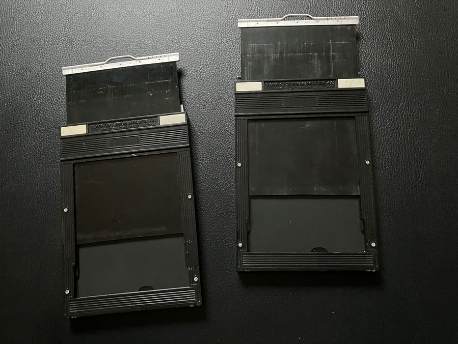 2 Casete film 4x5 film holder Toyo