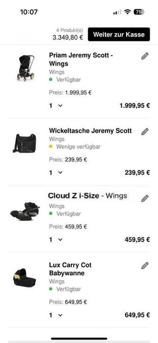 Cybex Priam by Jeremy Scott Wings  3в1