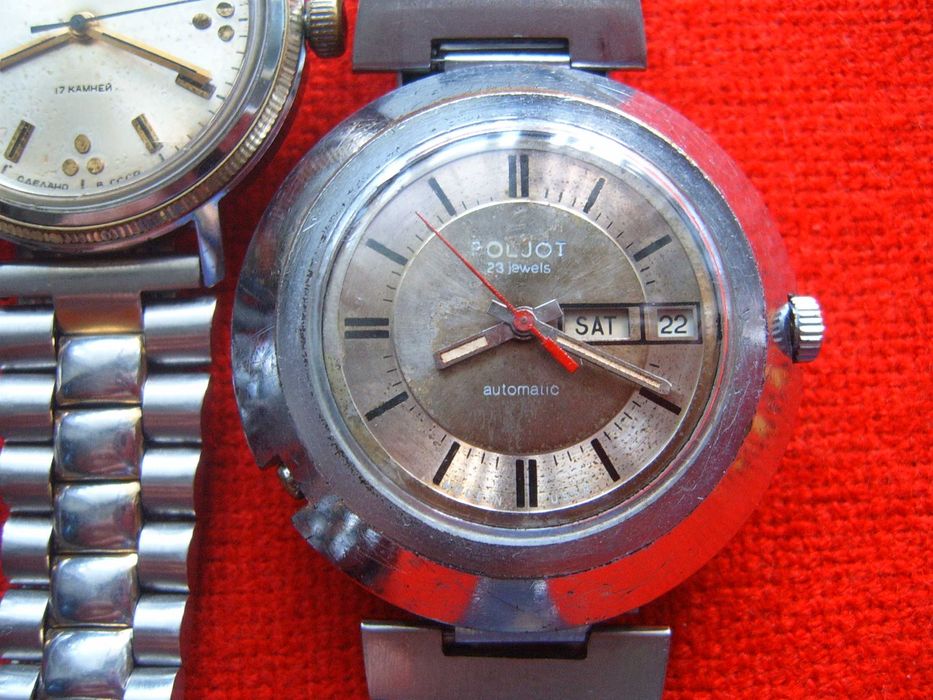 Мъжки ръчни механични часовници Poljot  Полет Slava СССР -ера