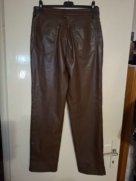 Pantaloni piele H&M, mărimea 38