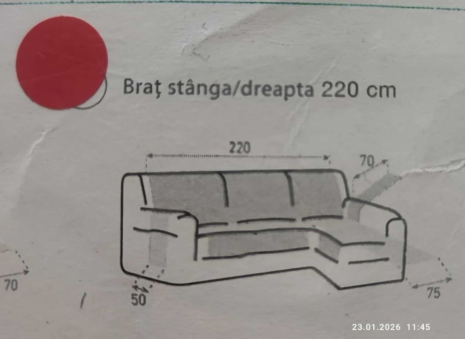 Капитониран калъф за ъглов диван Sofazip