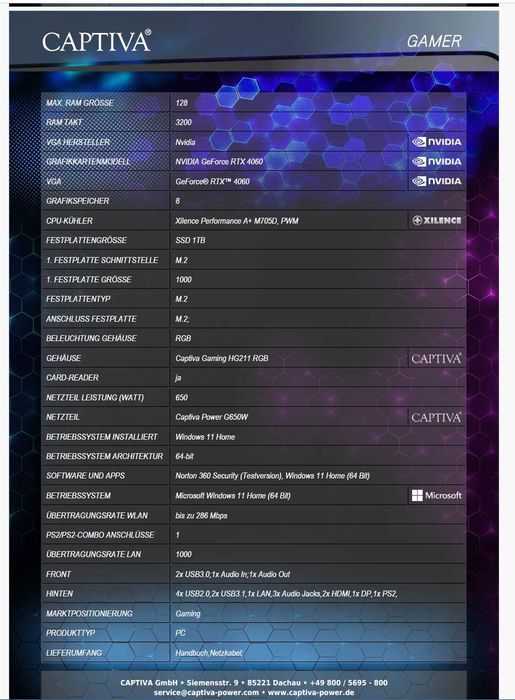 Sistem server CAPTIVA 184