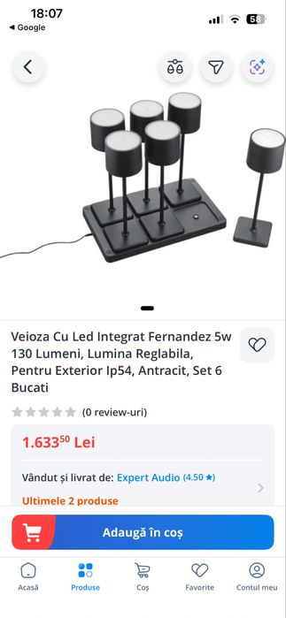 Set Veioze cu led integrat Fernandez