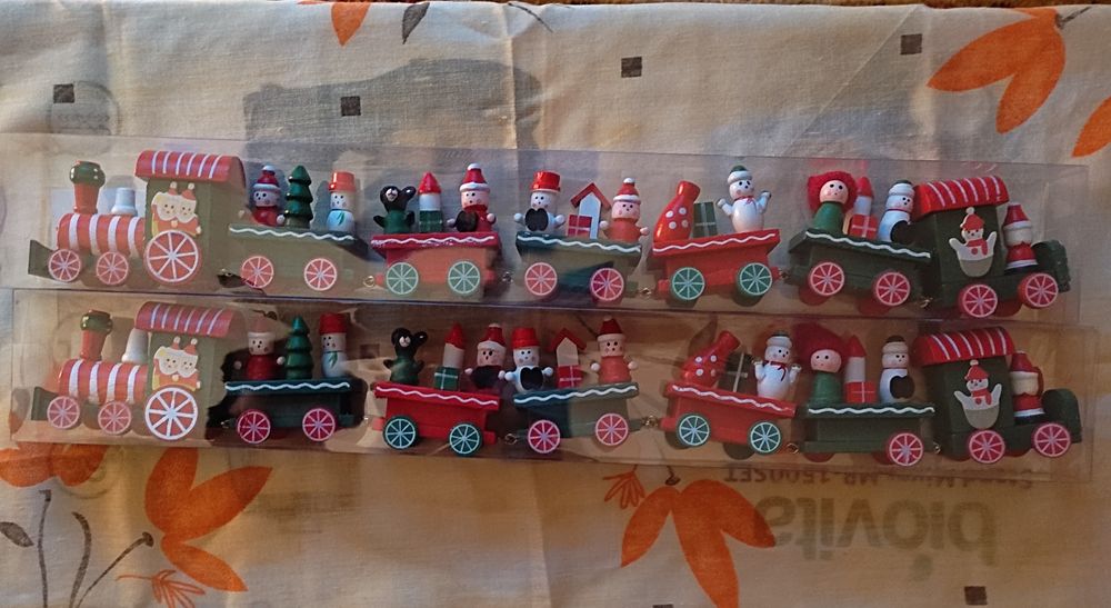 Trenulet de Crăciun-din lemn