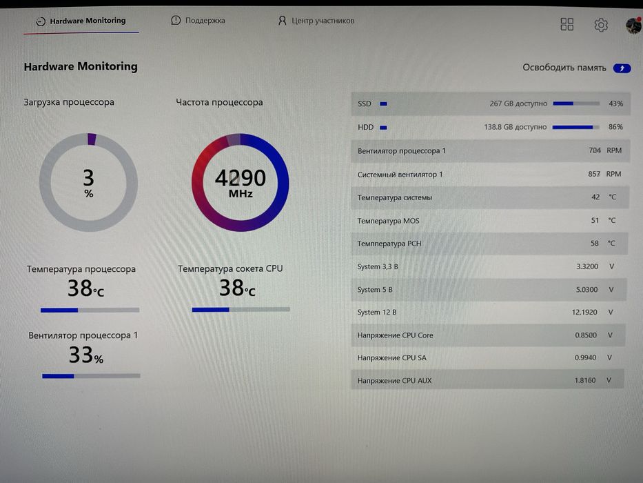 Процессор Intel i3 12100f