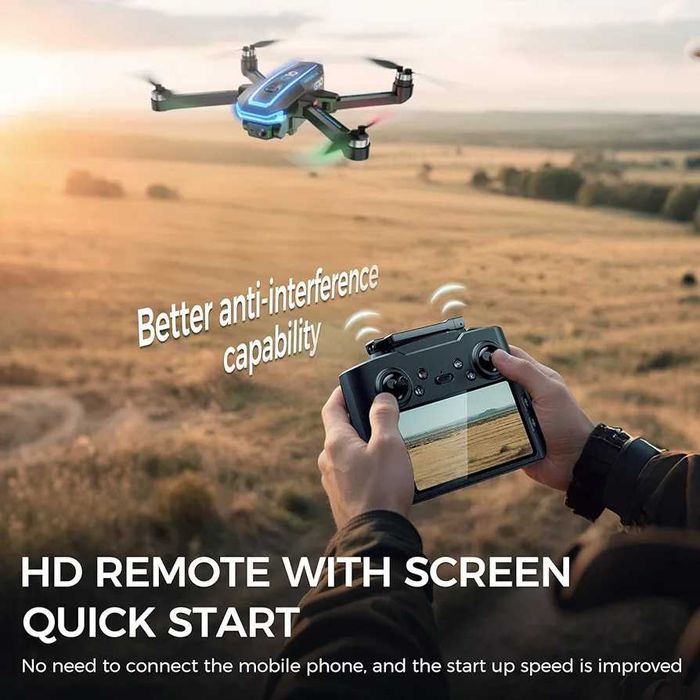 GPS Дрон G10 с UHD 4K Камера EIS 4.5 Инча 2K Безчетков 45 Мин Полет