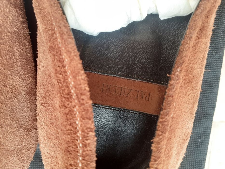 Pantofi maro piele întoarsă, bărbătești (Loafers) Pal Zileri, 42