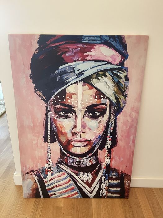 Tablou Canvas 80x120 cm Femeie Africana