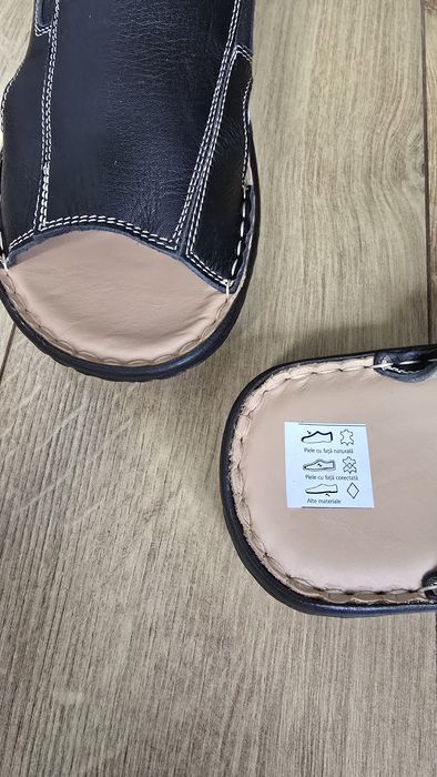 Saboți noi din piele naturala, 39