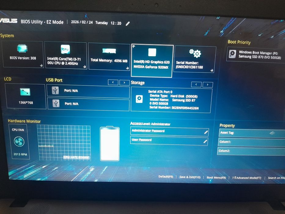 Laptop Asus light gaming and office