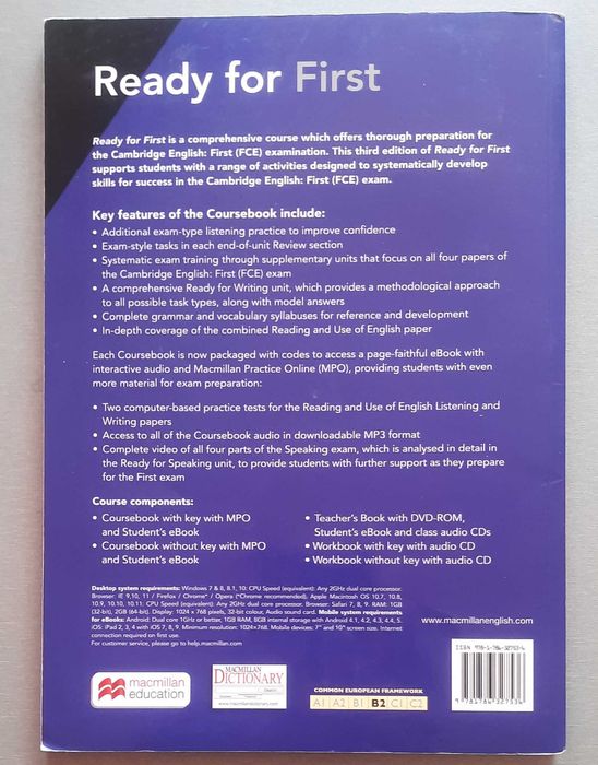 Ready for First / Coursebook with eBook 3rd Edition - Учебник по английски език за FCE