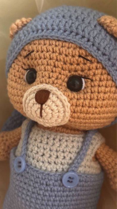 Ръчно изработен плетен комплект за бебе