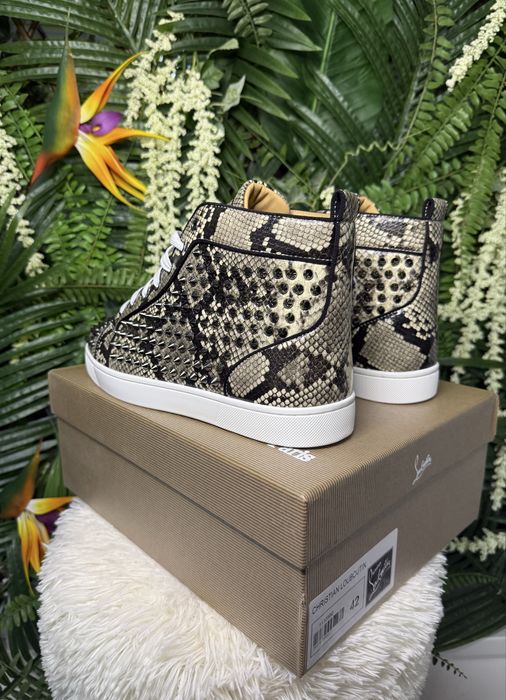 Christian Louboutin High Phyton Beige