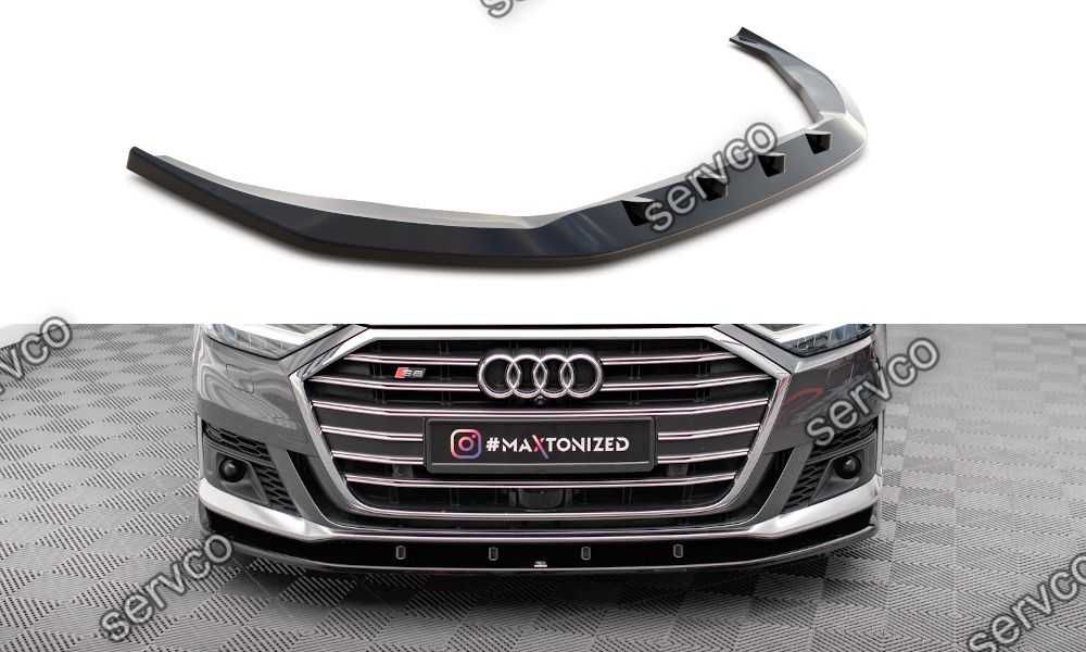 Prelungire splitter bara fata Audi S8 D5 2020- v7 - Maxton Design