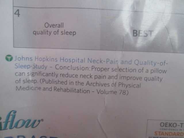 Mediflow възглавница против болки във врата с отделение за вода.